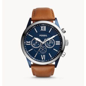 Fossil Men's Genuine Leather Watch BQ2125